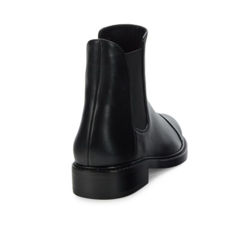 Stuart Weitzman Women's Gobi Chelsea Booties in Black Leather Size 10.5 - Picture 3 of 5
